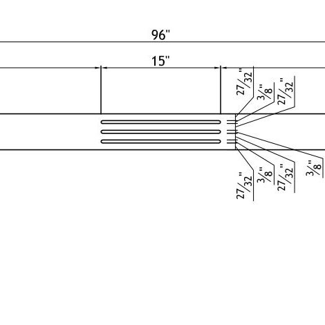 Toekick with Vent Slots