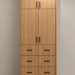 Tall Cabinet with Doors and Drawers