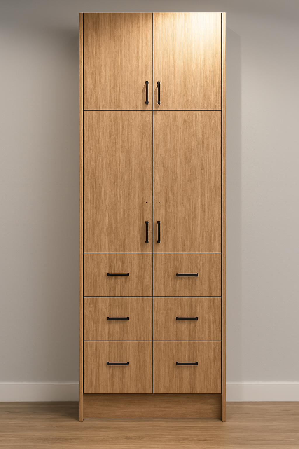 Tall Cabinet with Doors and Drawers