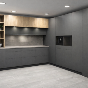 Linear L-Shaped Kitchen